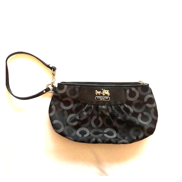Authentic black Coach clutch - Picture 1 of 2